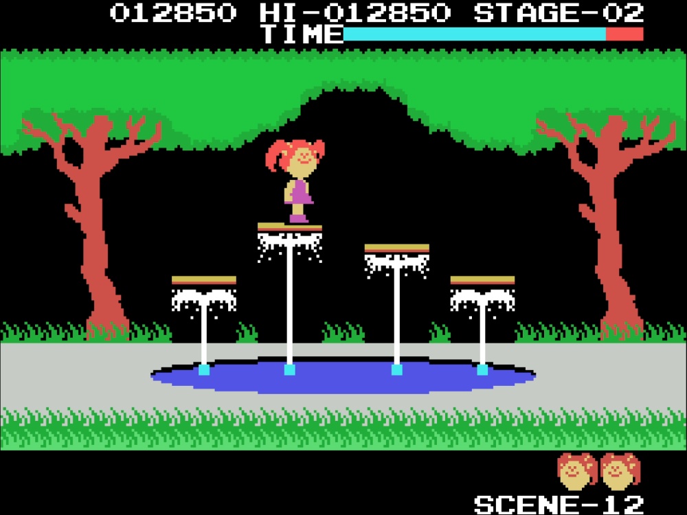 Gameplay of Cabbage Patch Kids: Adventures in the Park for Colecovision